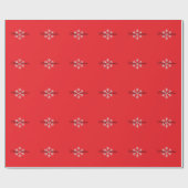 Prettig Kerstmis Sneeuw Rood Minimalistisch Profes Cadeaupapier (Vlak)