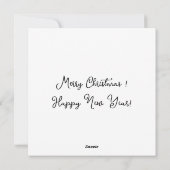 Prettig kerstmis sneeuwpop  feestdagenkaart (Achterkant)