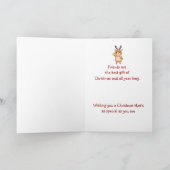 Prettig Kerstmis Speciaal HERT Vriend Beste Cadeau Feestdagen Kaart (Binnen)