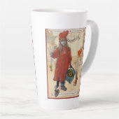 Prettig Kerstmis Stationery Latte Mok (Rechterhoek)