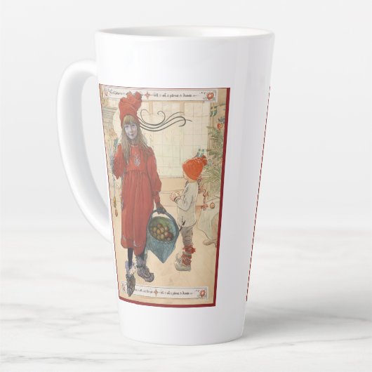 Prettig Kerstmis Stationery Latte Mok (Linkerhoek)