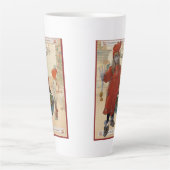 Prettig Kerstmis Stationery Latte Mok (Voorkant)