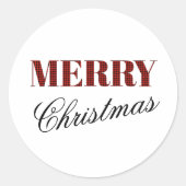 "Prettig Kerstmis" Stickers (Voorkant)