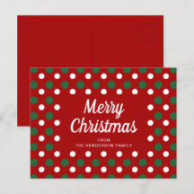 Prettig Kerstmis Stippen Rood