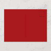 Prettig Kerstmis Stippen Rood Briefkaart (Achterkant)