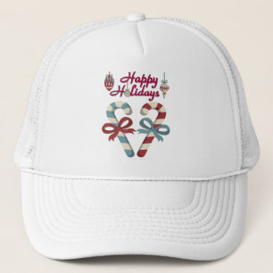 Prettig Kerstmis Suikerstokhart Trucker Pet