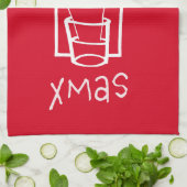 Prettig Kerstmis Theedoek (Gevouwen)