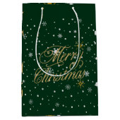 Prettig Kerstmis Trendy Vakantie Medium Cadeauzakje (Voorkant)
