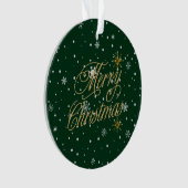 Prettig Kerstmis Trendy Vakantie Ornament (voorkant)