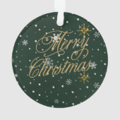 Prettig Kerstmis Trendy Vakantie Ornament (achterkant)