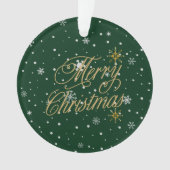 Prettig Kerstmis Trendy Vakantie Ornament (voorkant)