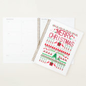 Prettig Kerstmis Ugly Sweater stijl Planner (Display)