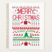 Prettig Kerstmis Ugly Sweater stijl Planner (Voorkant)