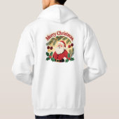 Prettig Kerstmis Vakantiedesign Hoodie (Achterkant)