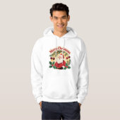 Prettig Kerstmis Vakantiedesign Hoodie (Voorkant volledig)