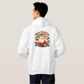 Prettig Kerstmis Vakantiedesign Hoodie (Achterkant volledig)