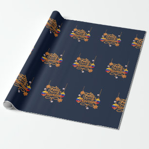 Prettig Kerstmis Venezuela Kerstcadeauverpakking Cadeaupapier