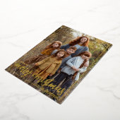 Prettig Kerstmis Verticale Foto Folie Feestdagenkaart (Gedraaid)