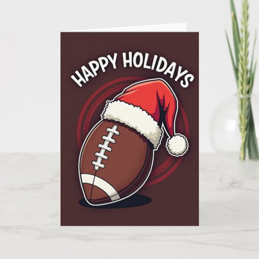 Prettig Kerstmis Voetbalkaart Kaart (Voorkant)