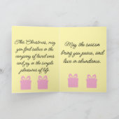 Prettig Kerstmis Vouw Kerstkaart Feestdagen Kaart (Binnen)