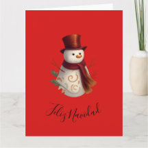 Prettig Kerstmis Vouwbare Kerstkaart Feliz Navidad