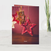 Prettig Kerstmis Vouwkaart – Kerstster Ontwerp Feestdagen Kaart (Achterkant)