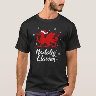 Prettig Kerstmis Wales Welsh Cymru Prettig Kerstmi T-shirt