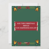 Prettig Kerstmis Wenskaart Feestdagenkaart (Achterkant)