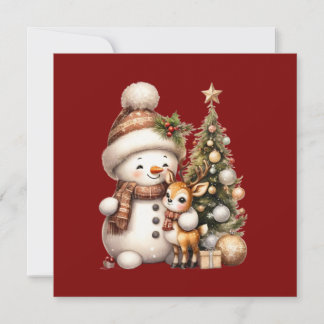 Prettig Kerstmis Wenskaart | Feestelijke Feestgroe Feestdagenkaart