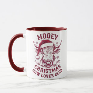 Prettig Kerstmis Western Cow Lover Club Kerstseizo Mok