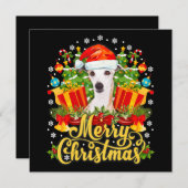 Prettig Kerstmis Windhond Moeder Vader Kerstmis Kaart (Voorkant / Achterkant)