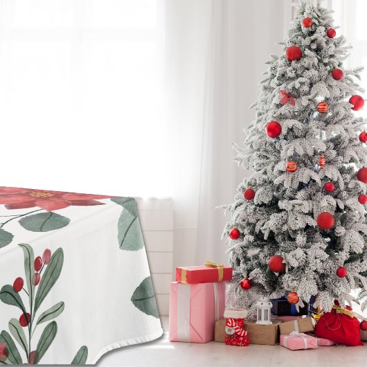 Prettig Kerstmis Winter Bloemstuk Tafelkleed