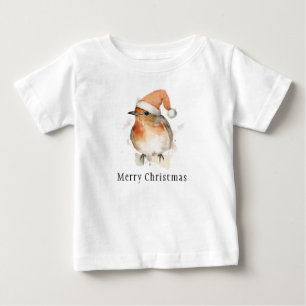 Prettig Kerstmis Winter Roodborstje Vogel Wilde St