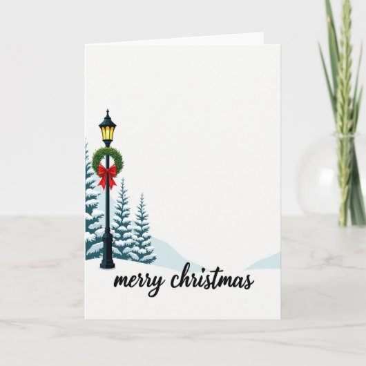 Prettig Kerstmis Winter Wonderland Kaart (Voorkant)