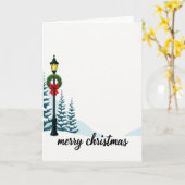 Prettig Kerstmis Winter Wonderland Kaart (Gele Bloem)