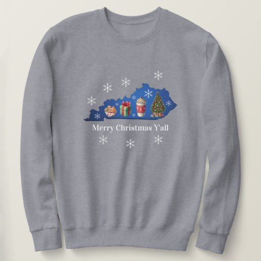 Prettig Kerstmis Y'all Trui (Design voorkant)