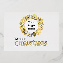 Prettig Kerstmis Zwarte Gouden Krans Zakelijk