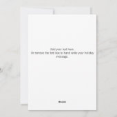 Prettig Kerstmuis Plat Kerstkaart (Achterkant)