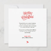 Prettig Kerstnacht van Wonderen Kaart (Achterkant)