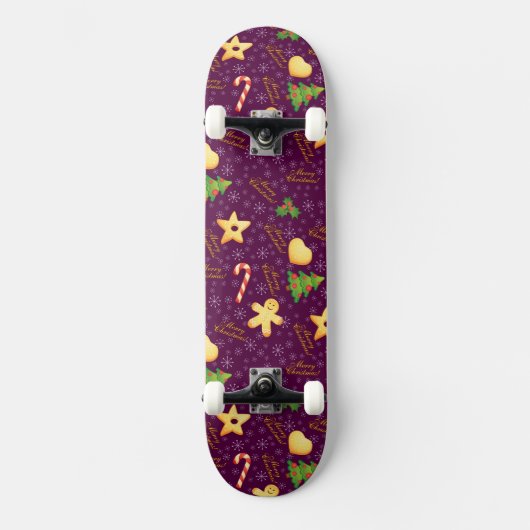 Prettig Kerstschaatsboard Persoonlijk Skateboard (Voorkant)