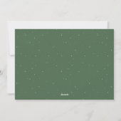 Prettig kerstscript leuk eenvoudig één foto feestdagenkaart (Achterkant)