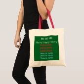 Prettig Kersttas! Tote Bag (Voorkant (product))