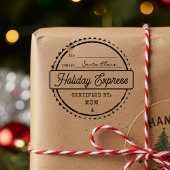 Prettig Kerstvakantie Expres Mail Naar Van Rubberstempel
