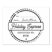 Prettig Kerstvakantie Expres Mail Naar Van Rubberstempel (Afrduk)