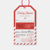 Prettig Kerstvakantie Express Post Van Naar Cadeaulabel (Voorkant)