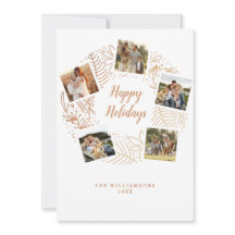 Prettig Kerstvakantie Gouden Kerstkrans Fotocollag