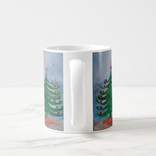 Prettig Kerstvakantie Kerstboom Mok (Handvat)