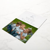 Prettig Kerstvakantie Rendier Folie Feestdagenkaart (Gedraaid)