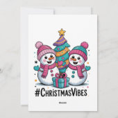 Prettig kerstvakantiegevoel feestdagenkaart (Achterkant)