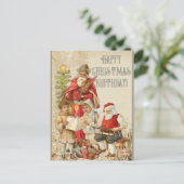 Prettig kerstverjaardagsfeest Kerstman | Briefkaart (Staand voorkant)
